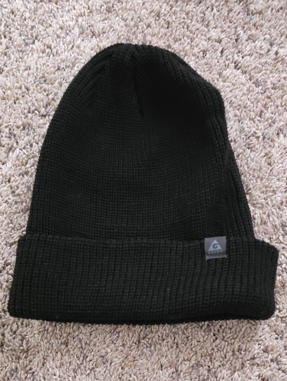 Gerry Black Knit Cuffed Beanie